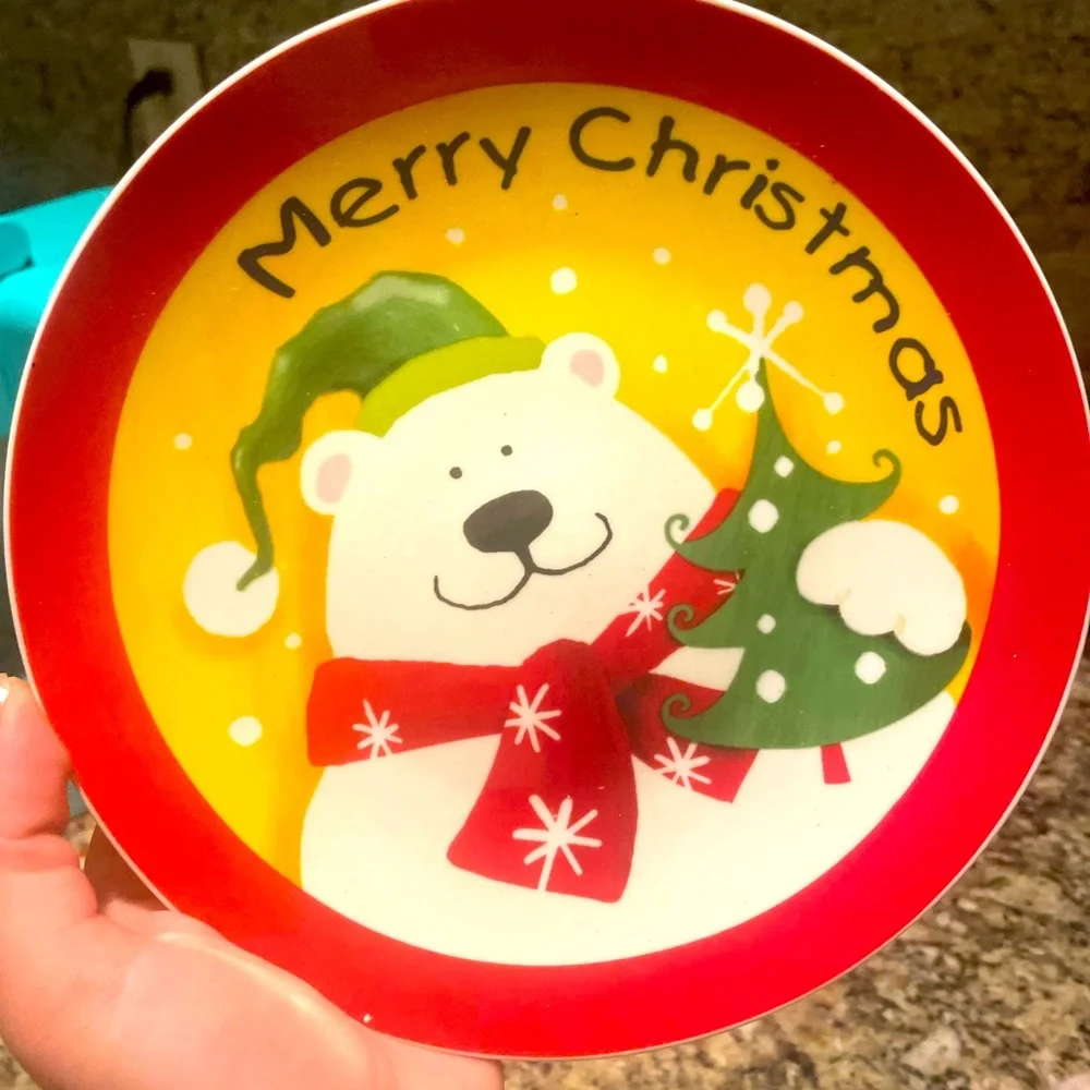 Super cute Merry Christmas plate